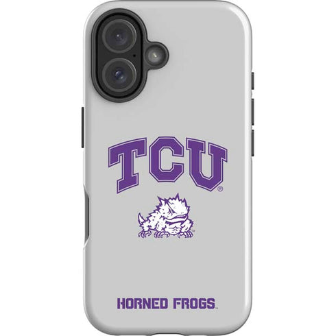 Texas Christian University Horned Frogs Logo Print iPhone 16 Impact Case