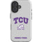 Texas Christian University Horned Frogs Logo Print iPhone 16 Impact Case