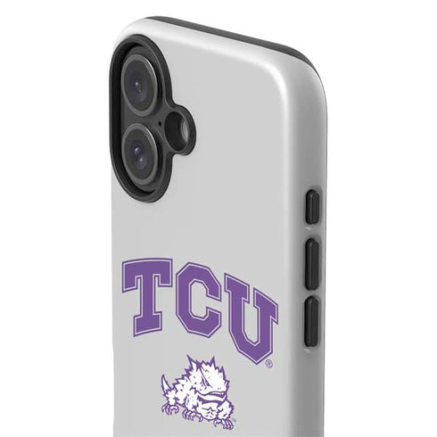 Texas Christian University Horned Frogs Logo Print iPhone 16 Impact Case