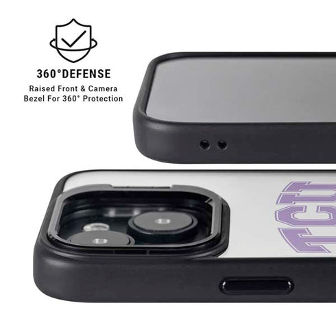 Texas Christian University Horned Frogs Logo Print iPhone 16 Kickstand Case