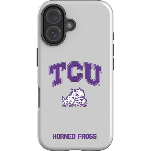 Texas Christian University Horned Frogs Logo Print iPhone 16 Plus Impact Case