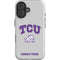 Texas Christian University Horned Frogs Logo Print iPhone 16 Plus Impact Case