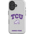 Texas Christian University Horned Frogs Logo Print iPhone 16 Plus Impact Case