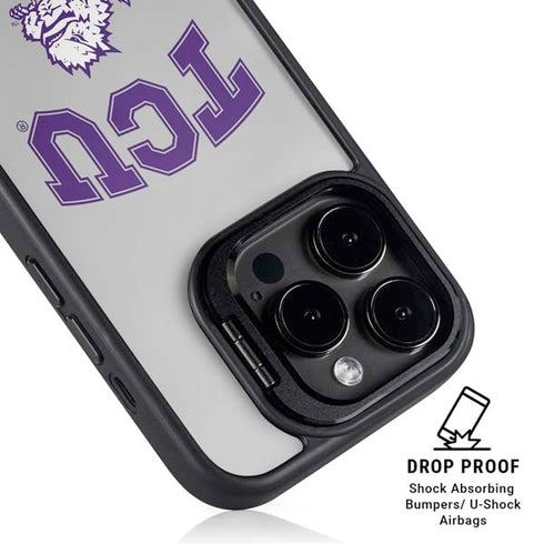 Texas Christian University Horned Frogs Logo Print iPhone 16 Pro Kickstand Case
