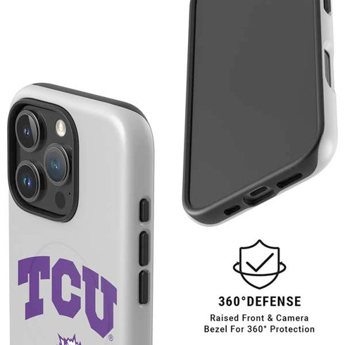 Texas Christian University Horned Frogs Logo Print iPhone 16 Pro Max Magsafe Impact Case