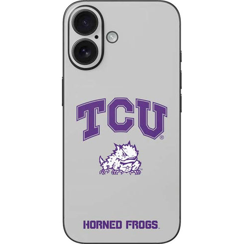 Texas Christian University Horned Frogs Logo Print iPhone 16 Skin