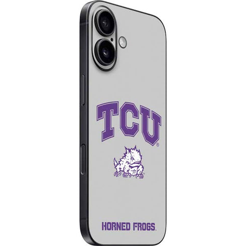 Texas Christian University Horned Frogs Logo Print iPhone 16 Skin