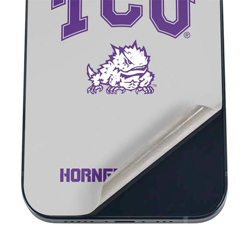 Texas Christian University Horned Frogs Logo Print iPhone 16 Skin