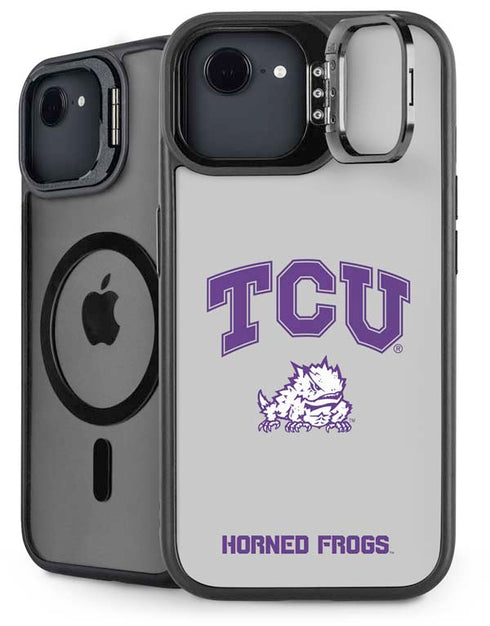 Texas Christian University Horned Frogs Logo Print iPhone 16e Kickstand Case