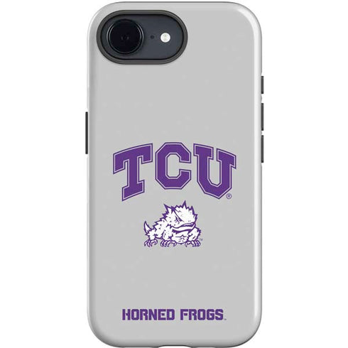 Texas Christian University Horned Frogs Logo Print iPhone 16e Impact Case