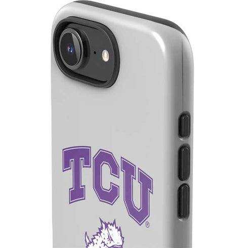Texas Christian University Horned Frogs Logo Print iPhone 16e Impact Case