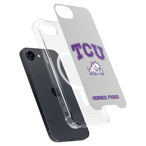 Texas Christian University Horned Frogs Logo Print iPhone 16e MagSafe Case
