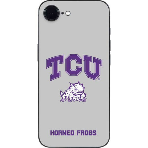 Texas Christian University Horned Frogs Logo Print iPhone 16e Skin