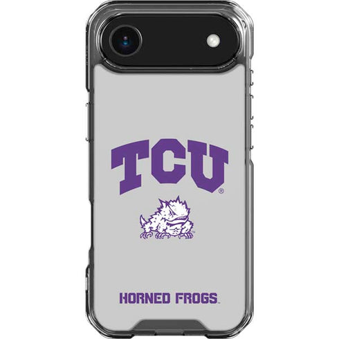 Texas Christian University Horned Frogs Logo Print iPhone 17 Air Clear Case
