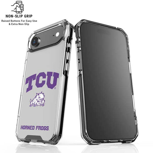Texas Christian University Horned Frogs Logo Print iPhone 17 Air Clear Case
