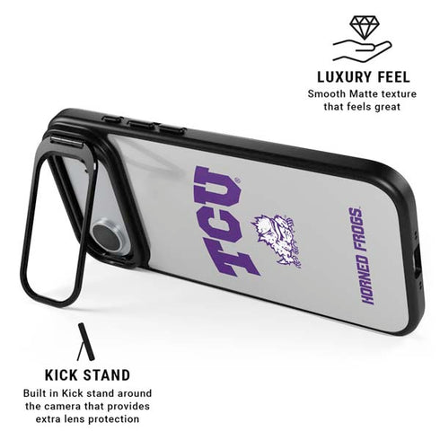 Texas Christian University Horned Frogs Logo Print iPhone 17 Air Kickstand Case