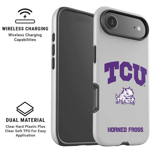 Texas Christian University Horned Frogs Logo Print iPhone 17 Air Magsafe Impact Case