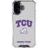 Texas Christian University Horned Frogs Logo Print iPhone 17 Clear Case
