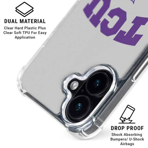 Texas Christian University Horned Frogs Logo Print iPhone 17 Clear Case