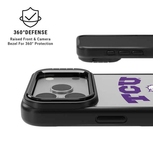 Texas Christian University Horned Frogs Logo Print iPhone 17 Pro Kickstand Case