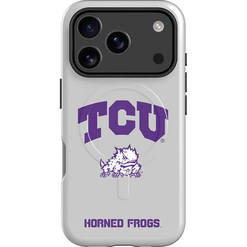 Texas Christian University Horned Frogs Logo Print iPhone 17 Pro Magsafe Impact Case