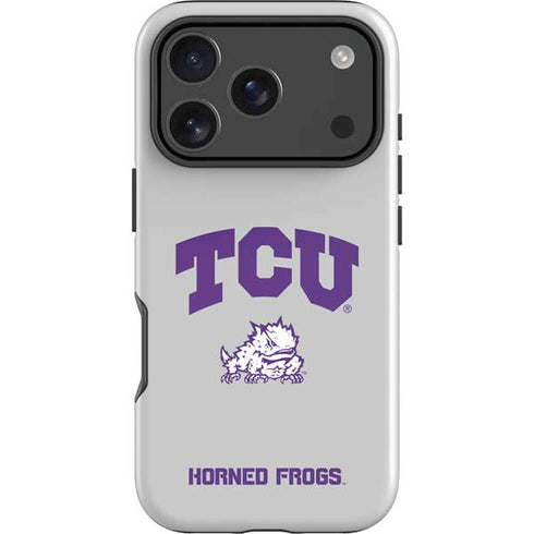 Texas Christian University Horned Frogs Logo Print iPhone 17 Pro Max Impact Case
