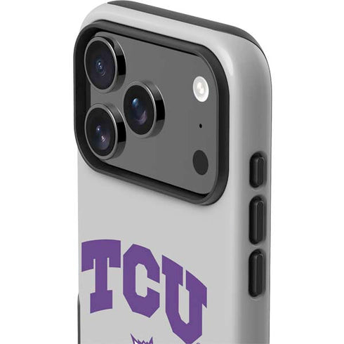 Texas Christian University Horned Frogs Logo Print iPhone 17 Pro Max Impact Case