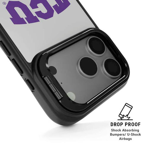 Texas Christian University Horned Frogs Logo Print iPhone 17 Pro Max Kickstand Case