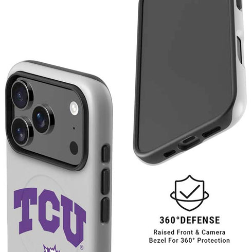 Texas Christian University Horned Frogs Logo Print iPhone 17 Pro Max Magsafe Impact Case