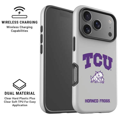 Texas Christian University Horned Frogs Logo Print iPhone 17 Pro Max Magsafe Impact Case
