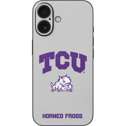 Texas Christian University Horned Frogs Logo Print iPhone 17 Skin