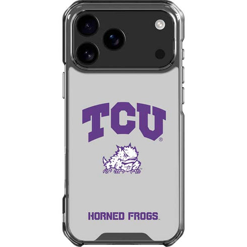 Texas Christian University Horned Frogs Logo Print iPhone 18 Pro Max Clear Case
