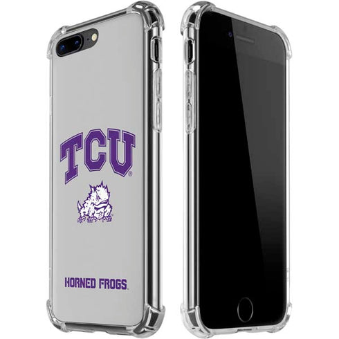 Texas Christian University Horned Frogs Logo Print iPhone 7/8 Plus Clear Case