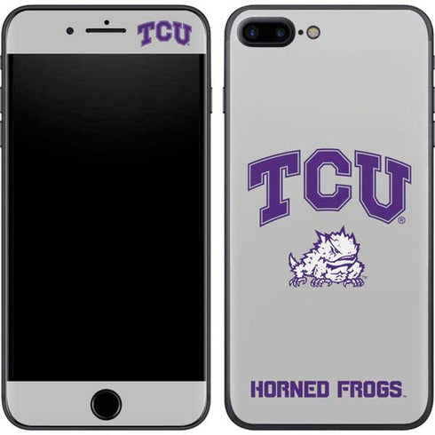 Texas Christian University Horned Frogs Logo Print iPhone 8 Plus Skin