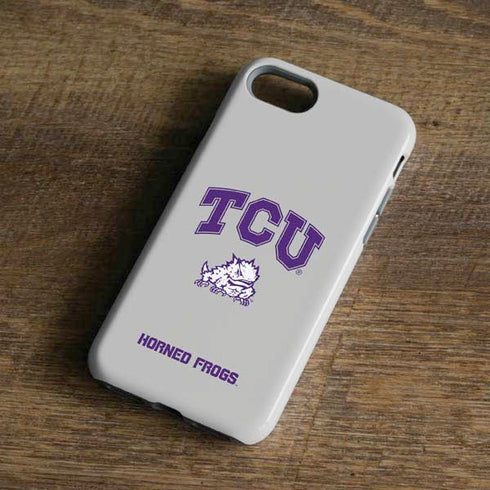 Texas Christian University Horned Frogs Logo Print iPhone 8 Pro Case