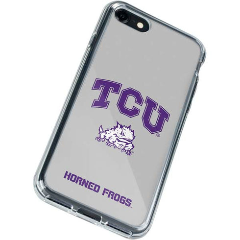 Texas Christian University Horned Frogs Logo Print iPhone SE (2nd & 3rd Gen) Clear Case