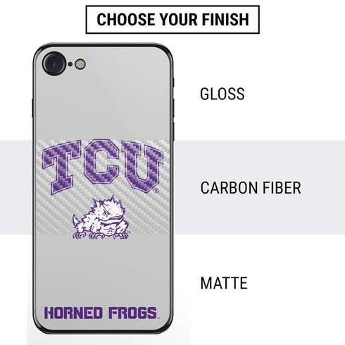 Texas Christian University Horned Frogs Logo Print iPhone SE (2nd & 3rd Gen) Skin