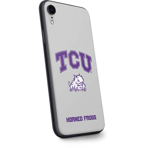 Texas Christian University Horned Frogs Logo Print iPhone XR Skin