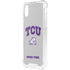 Texas Christian University Horned Frogs Logo Print iPhone XS Clear Case