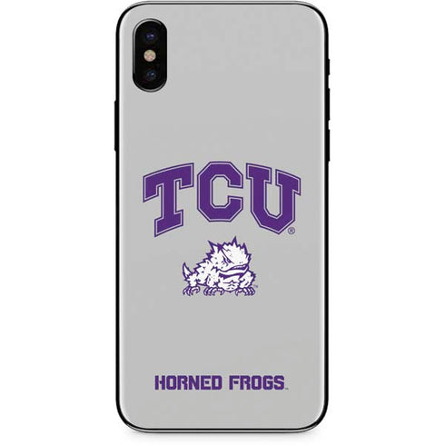 Texas Christian University Horned Frogs Logo Print iPhone XS Max Skin