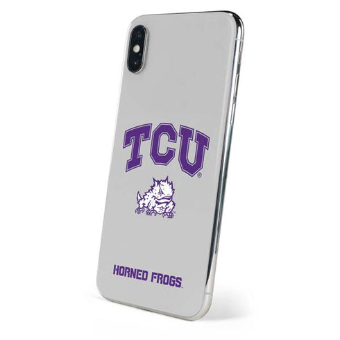 Texas Christian University Horned Frogs Logo Print iPhone XS Max Skin