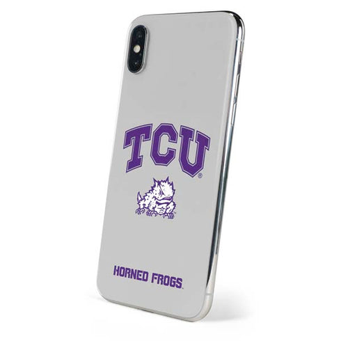 Texas Christian University Horned Frogs Logo Print iPhone XS Skin