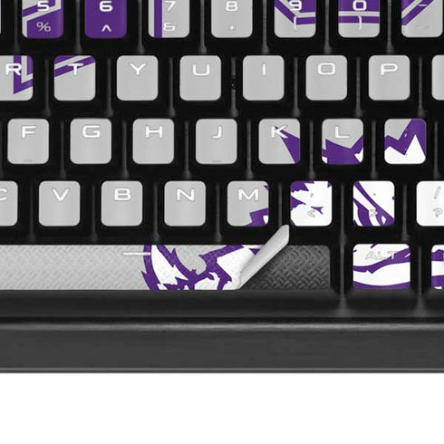 Texas Christian University Horned Frogs Logo Print K95 RGB PLATINUM Mechanical Gaming Keyboard Skin