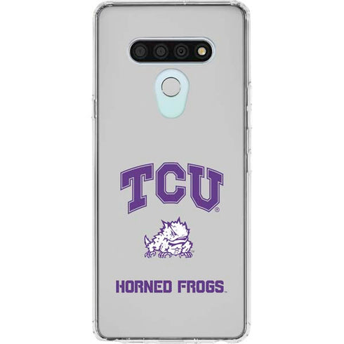 Texas Christian University Horned Frogs Logo Print LG Stylo 6 Clear Case