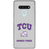 Texas Christian University Horned Frogs Logo Print LG Stylo 6 Clear Case