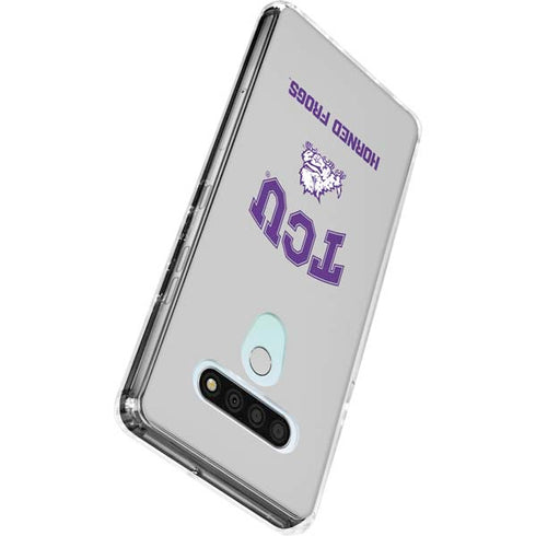 Texas Christian University Horned Frogs Logo Print LG Stylo 6 Clear Case