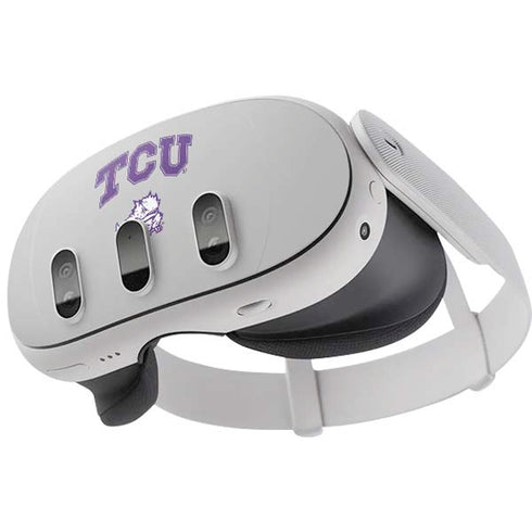 Texas Christian University Horned Frogs Logo Print Meta Quest 3 Skin