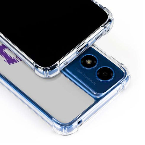 Texas Christian University Horned Frogs Logo Print Moto G 5G (2024) Clear Case