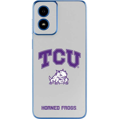 Texas Christian University Horned Frogs Logo Print Moto G Play 4G (2024) Skin