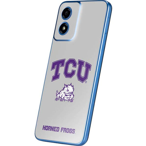 Texas Christian University Horned Frogs Logo Print Moto G Play 4G (2024) Skin